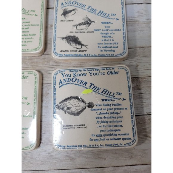 24 Coasters You Know You're Older and Over the‎ Hil Funny Joke Gag Gift New - Picture 5 of 8